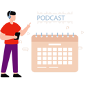 پیش‌نمایش فایل boy-looking-at-podcast-date-on-calendar-10492610 از پک پخش زنده و پادکست