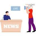 پیش‌نمایش فایل cameraman-recording-live-news-10492572 از پک پخش زنده و پادکست