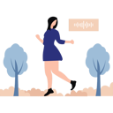 پیش‌نمایش فایل girl-is-listening-to-a-podcast-10492578 از پک پخش زنده و پادکست