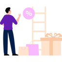 پیش‌نمایش فایل boy-is-doing-sale-shopping-at-discounted-rate-10545833 از پک فروش