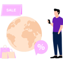 پیش‌نمایش فایل boy-is-doing-sale-shopping-from-global-market-10545789 از پک فروش