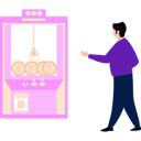 پیش‌نمایش فایل boy-is-pointing-at-arcade-machine-game-10545795 از پک فروش