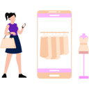 پیش‌نمایش فایل girl-is-buying-clothes-online-10545791 از پک فروش