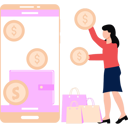 پیش‌نمایش فایل girl-is-doing-digital-payment-10545836 از پک فروش