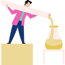 پیش‌نمایش فایل boy-pours-a-chemical-into-a-flask-from-test-tube-10582203 از پک دانشمند
