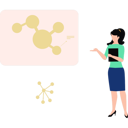 پیش‌نمایش فایل girl-is-pointing-at-the-structure-of-a-particle-10582207 از پک دانشمند
