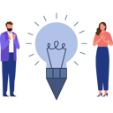 پیش‌نمایش فایل business-partners-have-creative-ideas-10389927 از پک ایده