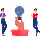 پیش‌نمایش فایل business-partners-share-creative-ideas-10389845 از پک ایده