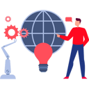 پیش‌نمایش فایل businessman-have-global-creative-ideas-10389876 از پک ایده
