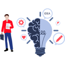 پیش‌نمایش فایل businessman-have-innovative-ideas-in-his-mind-10389851 از پک ایده
