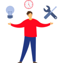 پیش‌نمایش فایل businessman-is-achieving-deadlines-on-time-10389958 از پک ایده