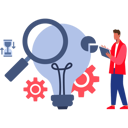 پیش‌نمایش فایل businessman-is-searching-creative-idea-10389878 از پک ایده