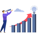 پیش‌نمایش فایل businessman-is-viewing-idea-target-10389928 از پک ایده