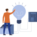پیش‌نمایش فایل businessman-is-working-new-ideas-10389864 از پک ایده