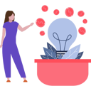 پیش‌نمایش فایل businesswoman-gets-financial-profit-by-idea-generation-10389939 از پک ایده