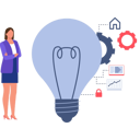 پیش‌نمایش فایل businesswoman-is-doing-idea-monitoring-10389964 از پک ایده