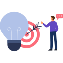 پیش‌نمایش فایل creative-ideas-leads-to-target-achievement-10389916 از پک ایده