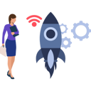 پیش‌نمایش فایل employee-communicates-with-rocket-through-wifi-network-10389855 از پک ایده