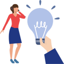 پیش‌نمایش فایل employee-is-discussing-her-idea-on-phone-10389924 از پک ایده
