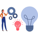 پیش‌نمایش فایل employee-is-sharing-an-idea-10389938 از پک ایده