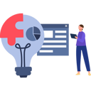پیش‌نمایش فایل employee-is-working-business-puzzle-ideas-10389888 از پک ایده