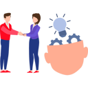 پیش‌نمایش فایل team-is-working-on-innovative-ideas-10389935 از پک ایده