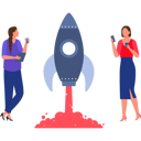 پیش‌نمایش فایل the-girls-are-standing-next-to-the-rocket-10389885 از پک ایده