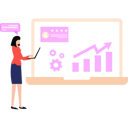 پیش‌نمایش فایل businesswoman-is-viewing-bar-chart-10545766 از پک پشتیبانی فنی