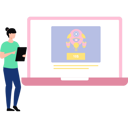 پیش‌نمایش فایل girl-is-buying-a-robot-online-10589478 از پک ربات