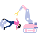 پیش‌نمایش فایل mechanical-robot-is-helping-girl-from-falling-down-10589461 از پک ربات