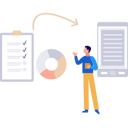 پیش‌نمایش فایل boy-is-showing-converting-checklist-into-document-file-10495136 از پک تبدیل فایل