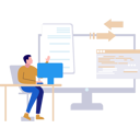 پیش‌نمایش فایل boy-is-showing-data-conversion-from-webpage-on-monitor-screen-10495139 از پک تبدیل فایل