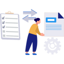 پیش‌نمایش فایل female-is-showing-document-converting-into-the-checklist-data-10495178 از پک تبدیل فایل