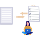 پیش‌نمایش فایل girl-is-checking-the-to-do-list-10495122 از پک تبدیل فایل