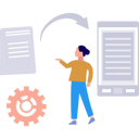 پیش‌نمایش فایل girl-is-looking-at-the-document-being-converted-in-the-mobile-10495104 از پک تبدیل فایل
