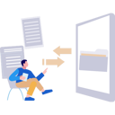 پیش‌نمایش فایل male-is-looking-at-the-conversion-of-folder-into-document-10495171 از پک تبدیل فایل