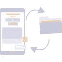 پیش‌نمایش فایل mobile-data-is-converted-into-folder-10495081 از پک تبدیل فایل