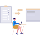 پیش‌نمایش فایل woman-is-converting-check-list-into-document-file-10495169 از پک تبدیل فایل