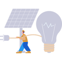 پیش‌نمایش فایل boy-is-connecting-bulb-to-solar-panel-10582288 از پک خدمات پنل خورشیدی
