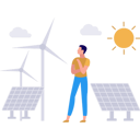 پیش‌نمایش فایل boy-is-looking-at-windmills-10582254 از پک خدمات پنل خورشیدی