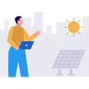 پیش‌نمایش فایل boy-is-working-on-laptop-using-solar-energy-10582256 از پک خدمات پنل خورشیدی