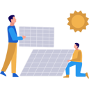 پیش‌نمایش فایل boys-are-working-on-solar-panel-plates-10582315 از پک خدمات پنل خورشیدی