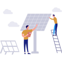 پیش‌نمایش فایل boys-are-working-on-the-solar-plate-10582255 از پک خدمات پنل خورشیدی