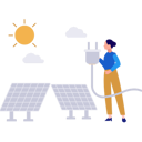 پیش‌نمایش فایل girl-is-charging-solar-panel-plate-10582266 از پک خدمات پنل خورشیدی