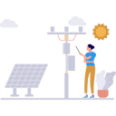 پیش‌نمایش فایل girl-is-pointing-at-the-electricity-tower-10582264 از پک خدمات پنل خورشیدی