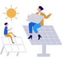 پیش‌نمایش فایل girls-are-talking-about-saving-solar-energy-10582301 از پک خدمات پنل خورشیدی
