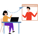 پیش‌نمایش فایل business-team-is-doing-online-discussion-10589550 از پک شغل دورکاری