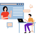 پیش‌نمایش فایل business-team-is-talking-online-10589548 از پک شغل دورکاری