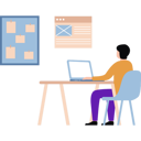 پیش‌نمایش فایل businessman-is-designing-website-10589572 از پک شغل دورکاری