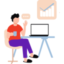 پیش‌نمایش فایل businessman-is-viewing-business-graphs-10589568 از پک شغل دورکاری